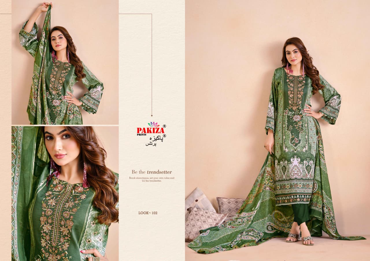 Farmaish Vol 1 Pakiza Prints Jam Satin Karachi Salwar Suits Exporter Gujarat