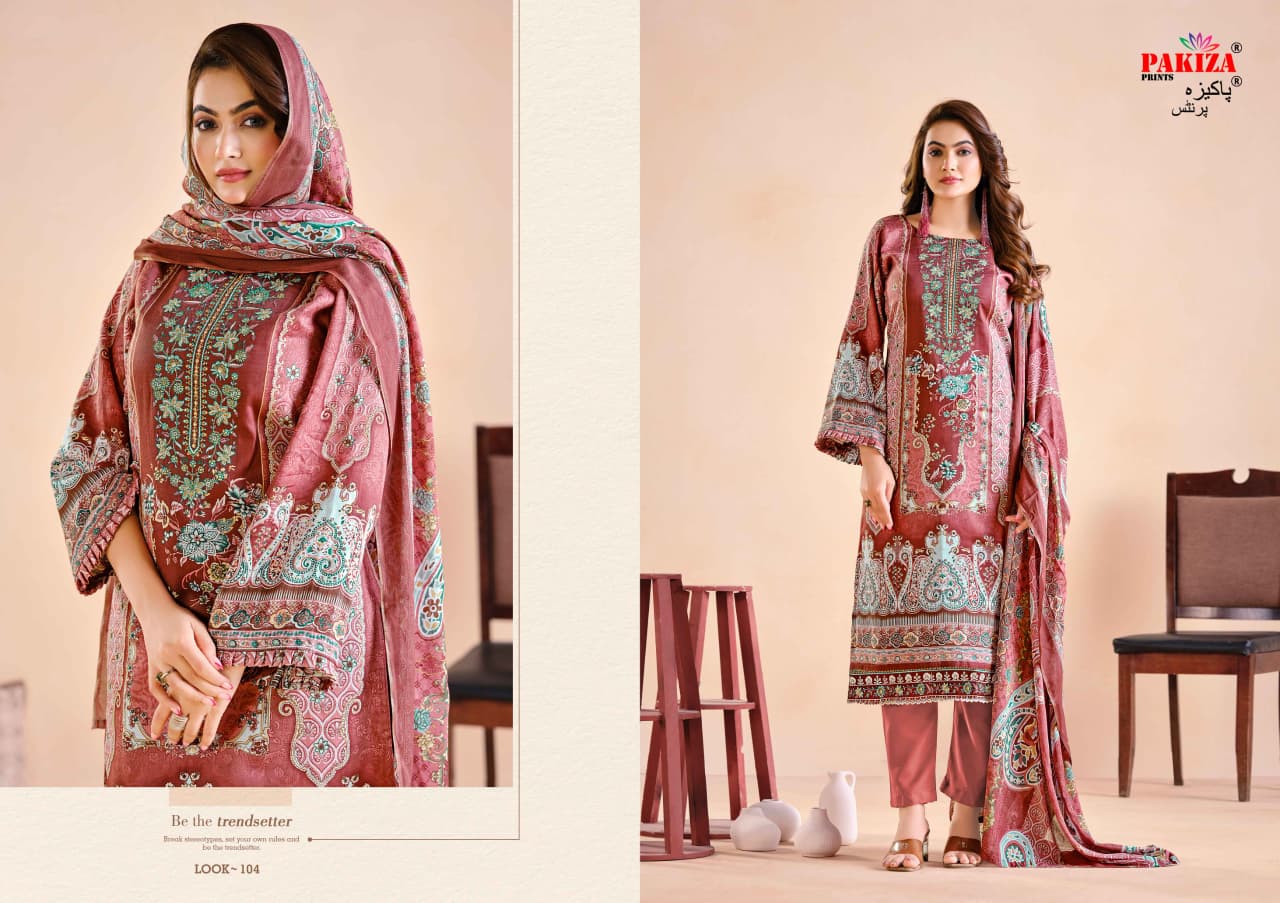 Farmaish Vol 1 Pakiza Prints Jam Satin Karachi Salwar Suits Exporter Gujarat