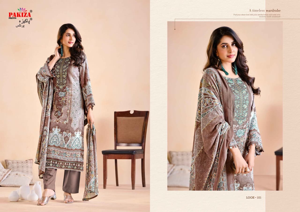 Farmaish Vol 1 Pakiza Prints Jam Satin Karachi Salwar Suits Exporter Gujarat