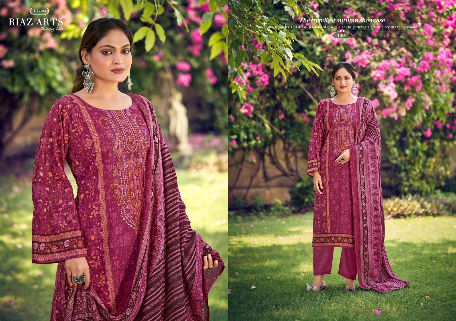Farmaish Vol 2 Riaz Art Cotton Cambric Karachi Salwar Suits Exporter Ahmedabad