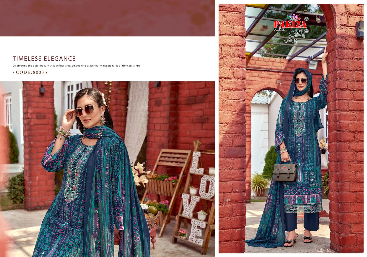 Farmaish Vol 8 Pakiza Prints Jam Satin Karachi Salwar Suits Supplier India