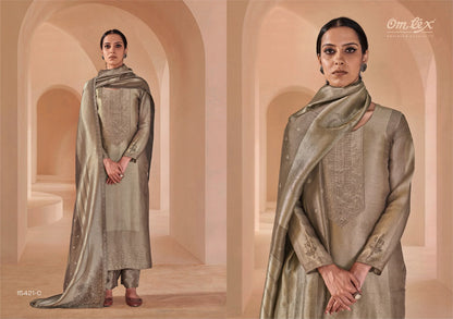 Farnaaz Omtex Jacquard Pant Style Suits Exporter India