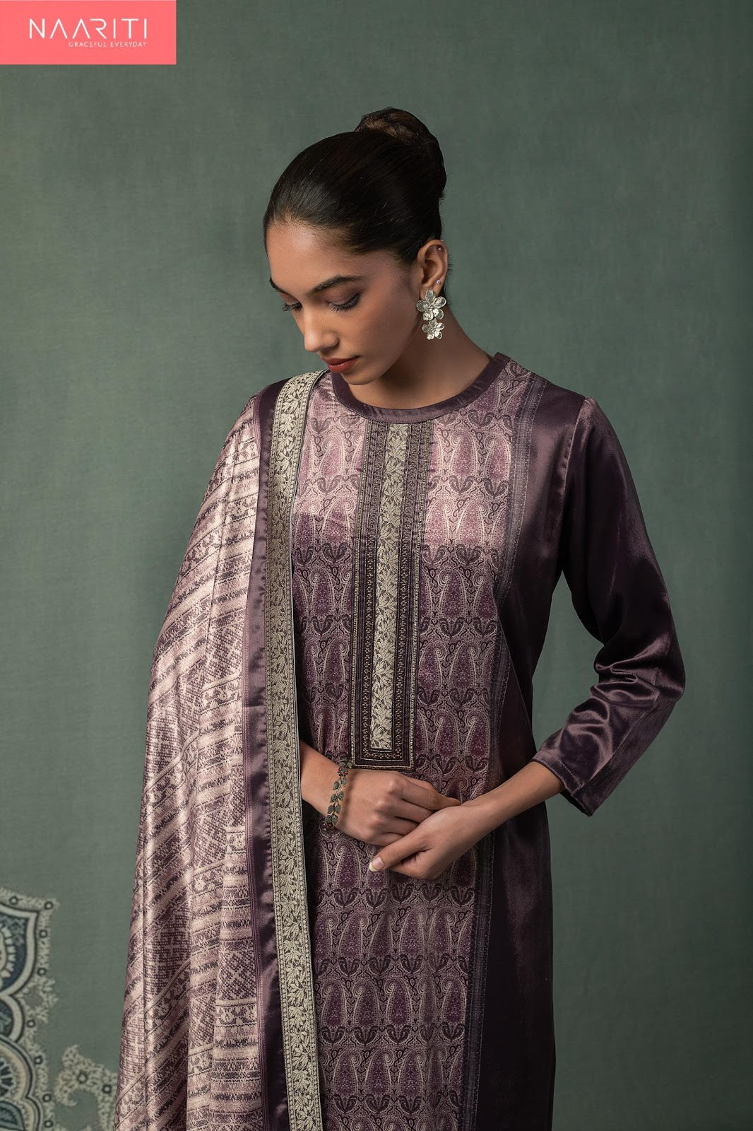 Faroh Naariti Velvet Suits Exporter Gujarat