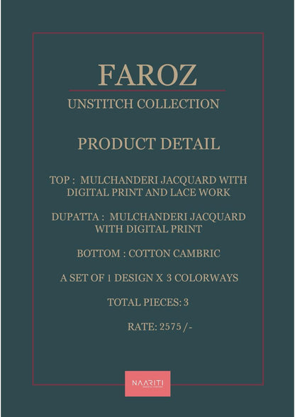 Faroz Naariti Mul Chanderi Salwar Suits Supplier Gujarat