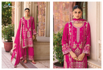 Farsi Gold 1 Your Choice Chinon Pakistani Readymade Suits Supplier
