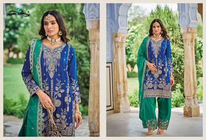 Farsi Style 1 Your Choice Heavy Chinnon Pakistani Readymade Suits Exporter Gujarat