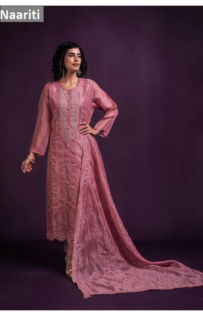 Faruqi 173 Naariti Tissue Silk Pant Style Suits Exporter Ahmedabad
