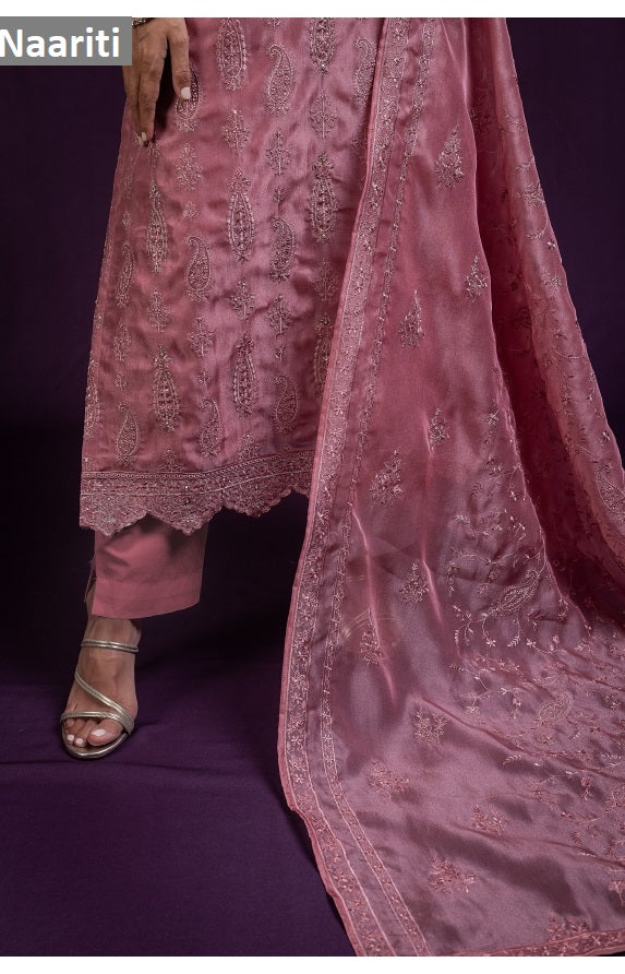 Faruqi 173 Naariti Tissue Silk Pant Style Suits Exporter Ahmedabad