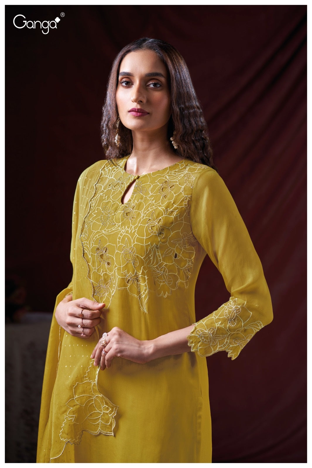 Farwah 3778 Ganga Pure Organza Plazzo Style Suits Wholesale Price
