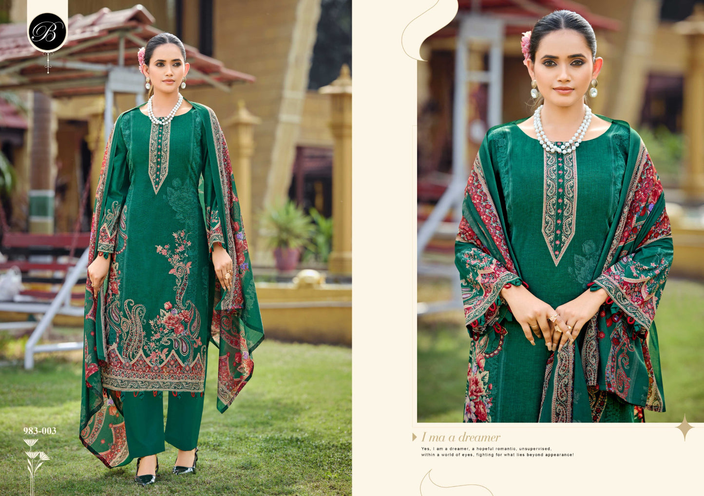 Farzana Belliza Designer Studio Cotton Karachi Readymade Suits Wholesale Price