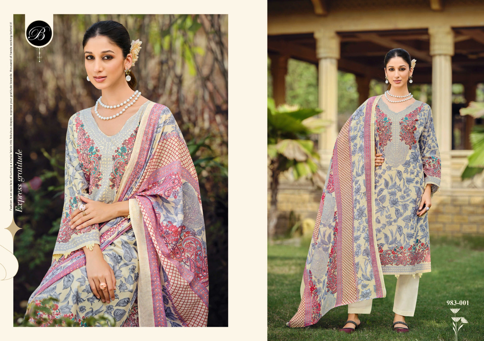 Farzana Belliza Designer Studio Cotton Karachi Readymade Suits Wholesale Price