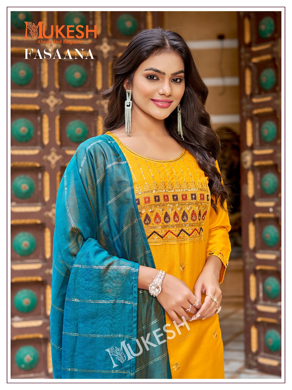 Fasaana Mukesh Banwery Rayon 14Kg Readymade Pant Style Suits Exporter Ahmedabad