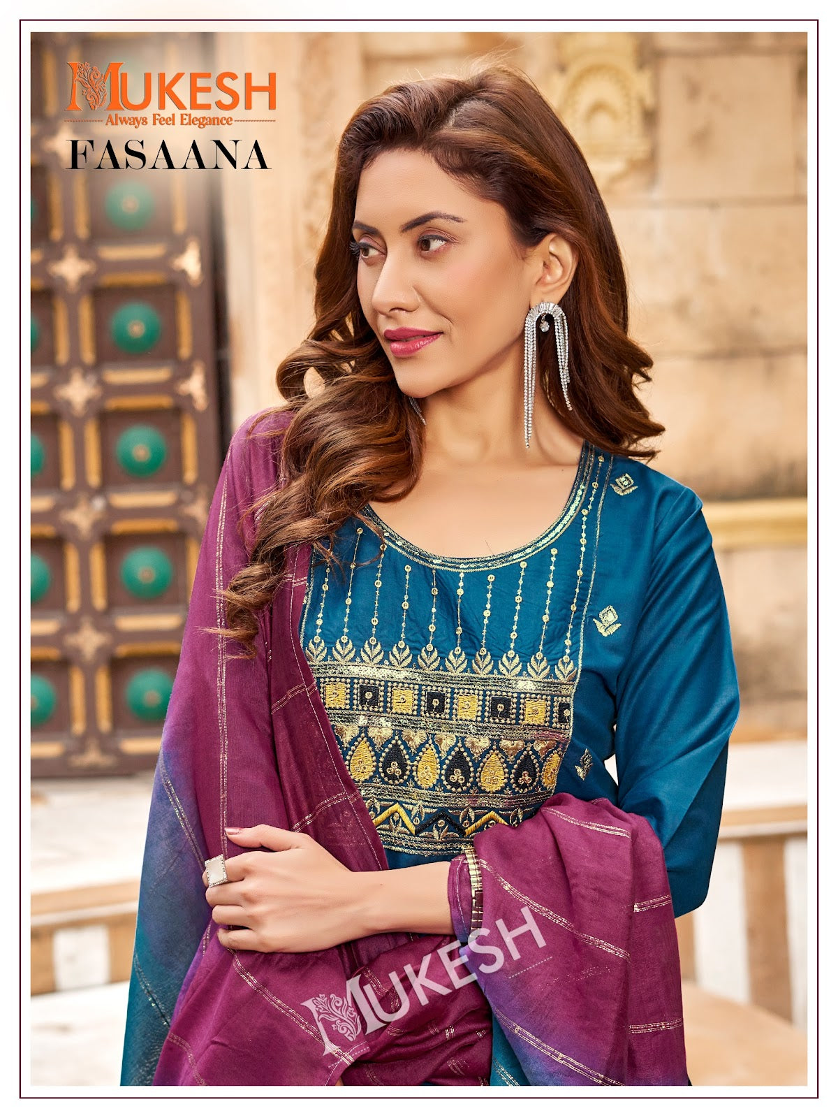 Fasaana Mukesh Banwery Rayon 14Kg Readymade Pant Style Suits Exporter Ahmedabad
