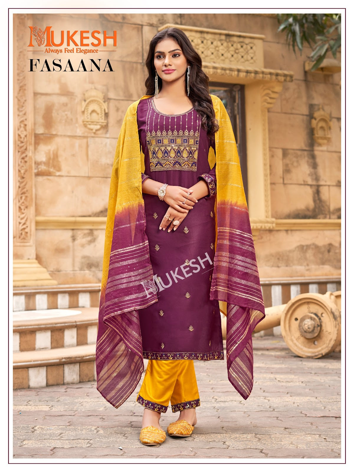 Fasaana Mukesh Banwery Rayon 14Kg Readymade Pant Style Suits Exporter Ahmedabad