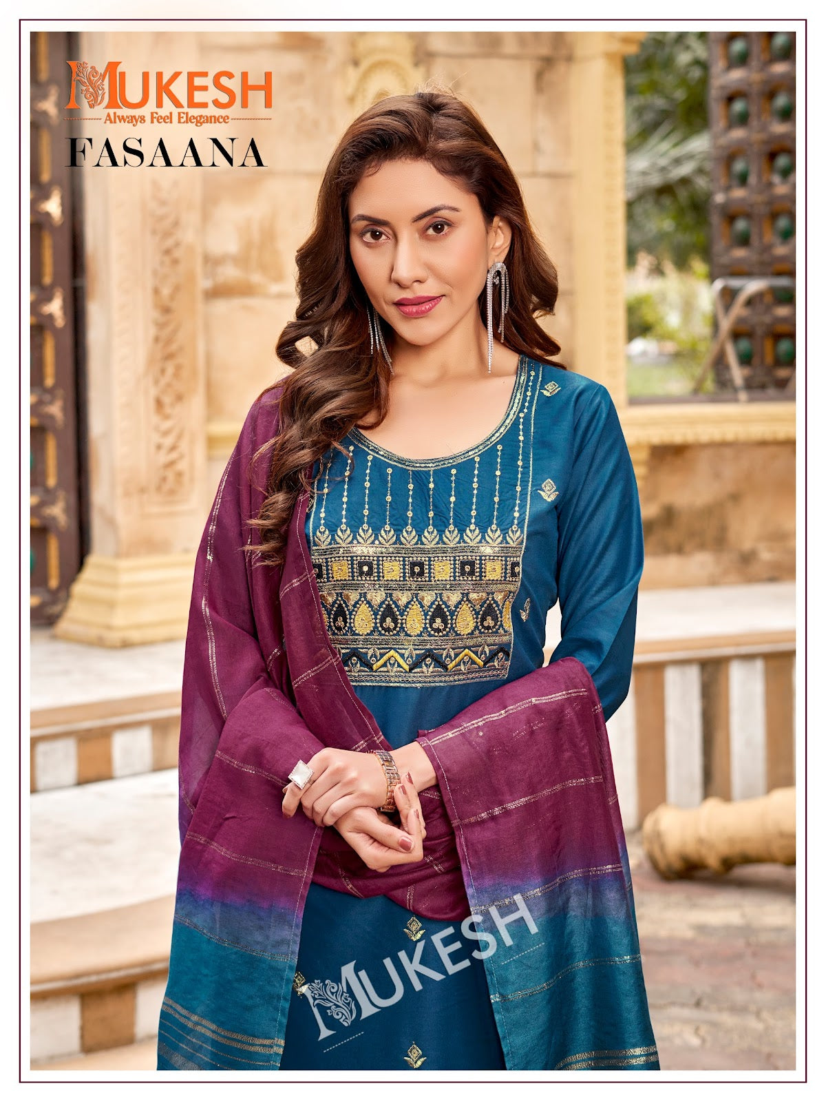 Fasaana Mukesh Banwery Rayon 14Kg Readymade Pant Style Suits Exporter Ahmedabad