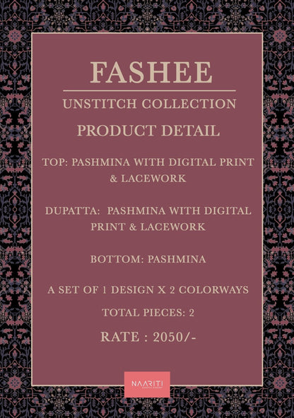 Fashee Naariti Pashmina Suits Wholesaler Gujarat