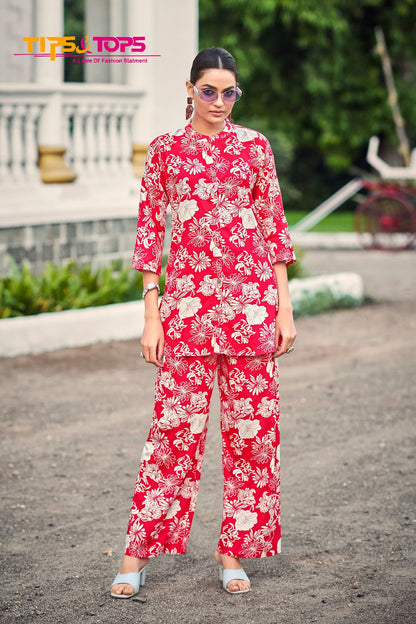 Fashion Beats Vol 11 Tips Tops Reyon Co Ord Set Supplier Gujarat