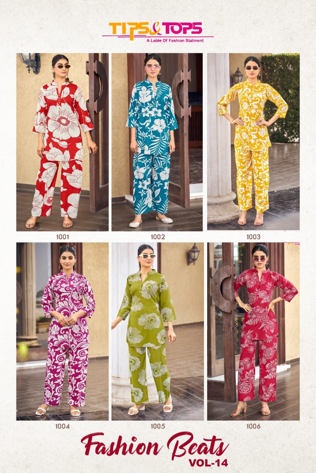 Fashion Beats Vol 14 Tips Tops Reyon Co Ord Set Exporter