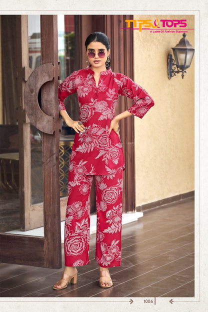 Fashion Beats Vol 14 Tips Tops Reyon Co Ord Set Exporter