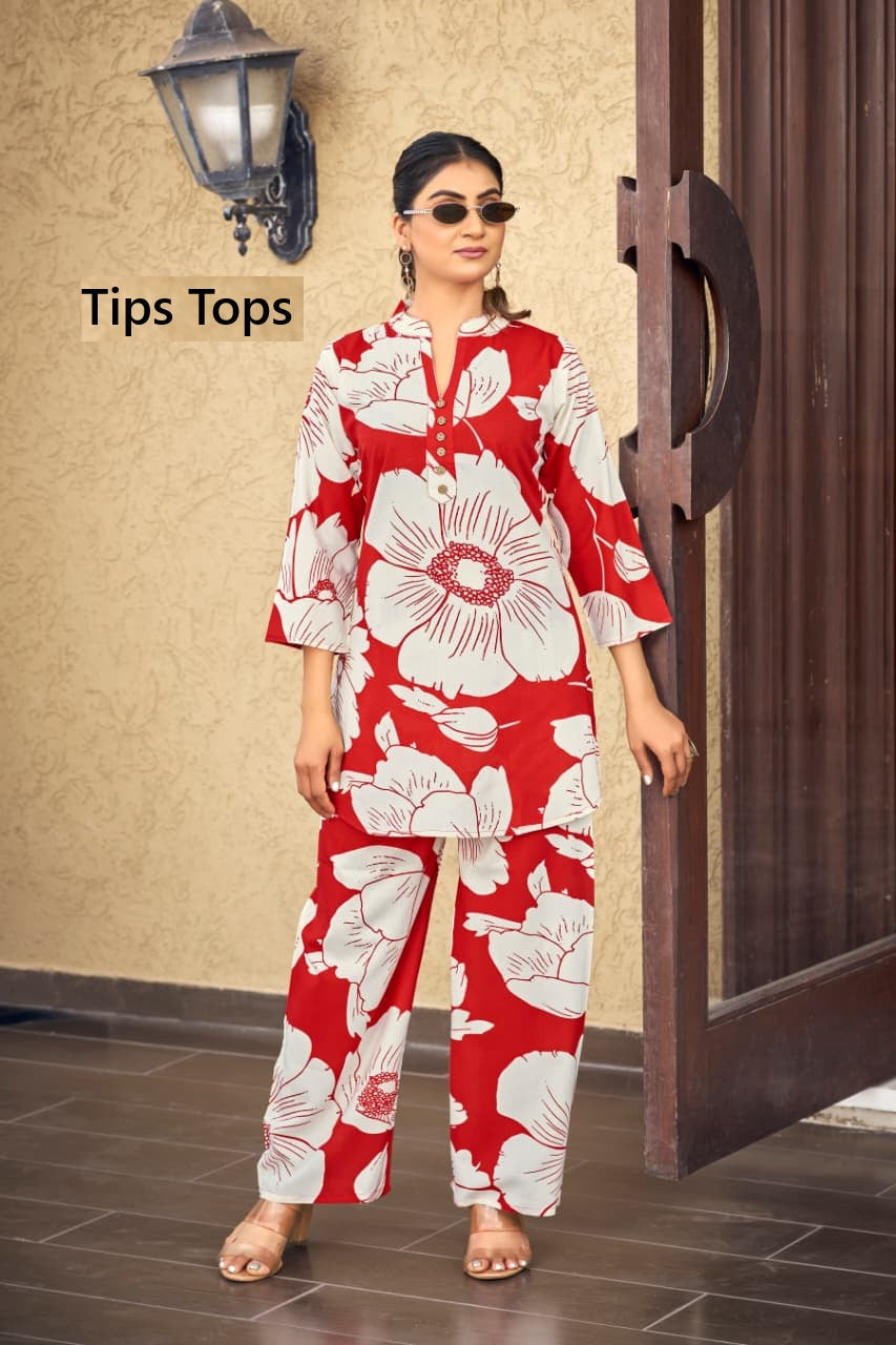 Fashion Beats Vol 14 Tips Tops Reyon Co Ord Set Exporter