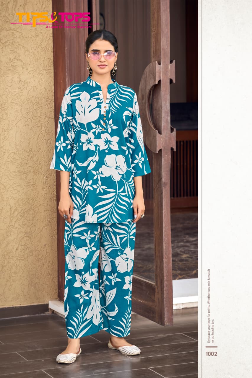 Fashion Beats Vol 14 Tips Tops Reyon Co Ord Set Exporter