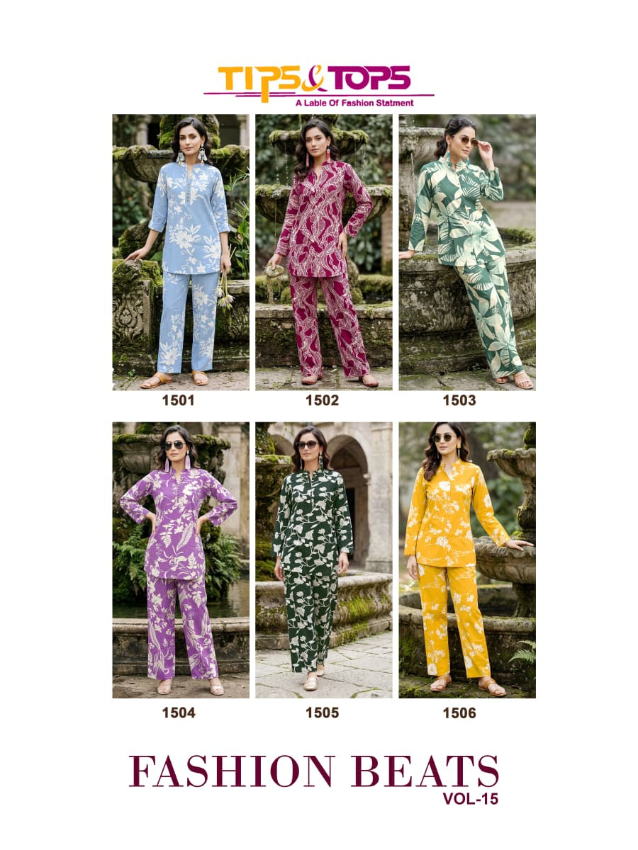 Fashion Beats Vol 15 Tips Tops Reyon Co Ord Set Exporter India