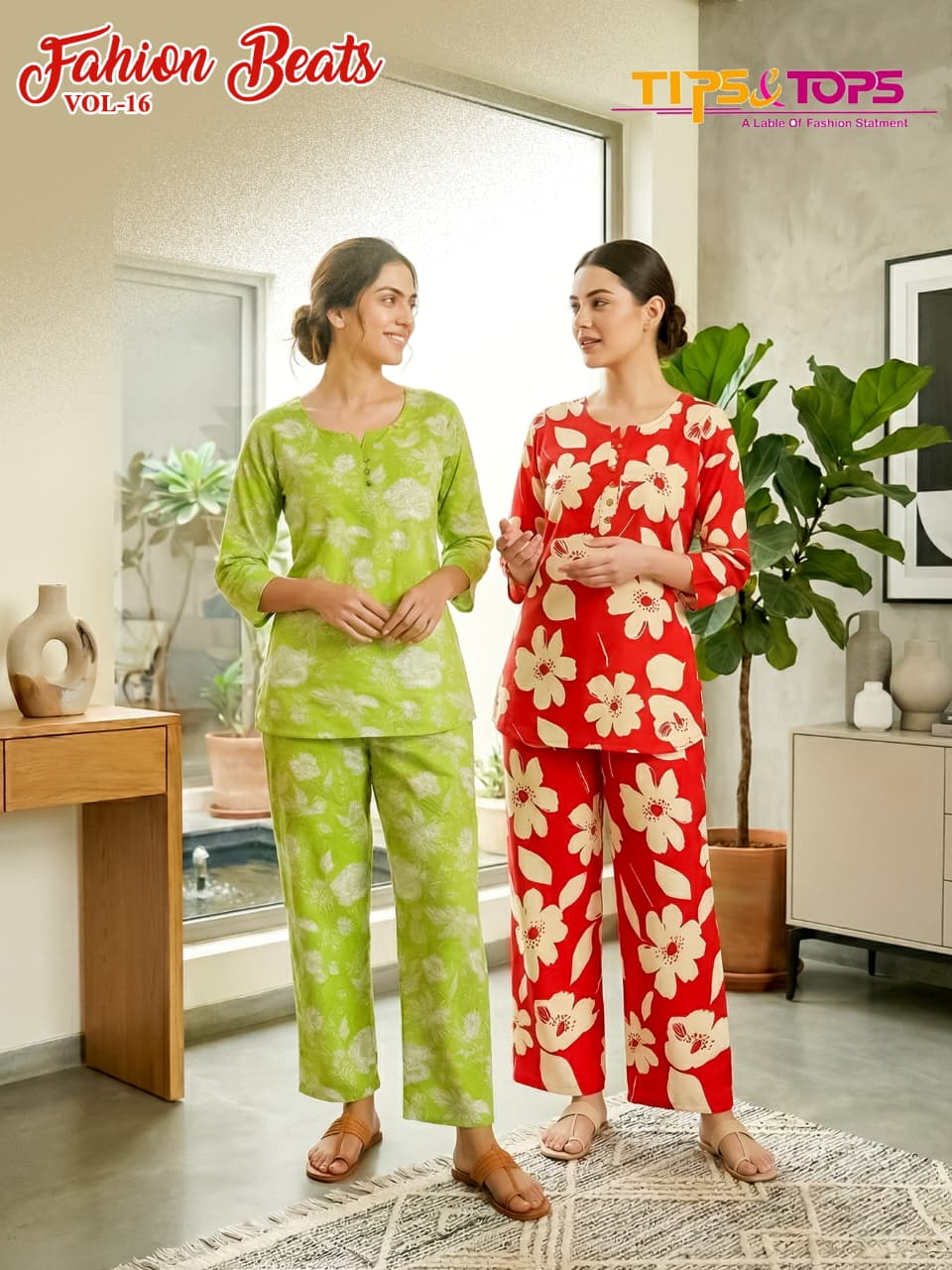 Fashion Beats Vol 16 Tips Tops Reyon Co Ord Set Supplier Ahmedabad