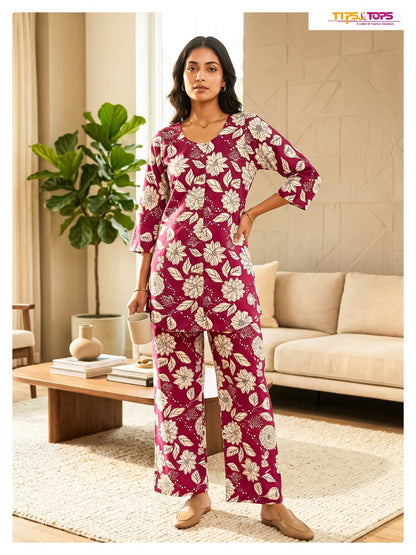 Fashion Beats Vol 16 Tips Tops Reyon Co Ord Set Supplier Ahmedabad