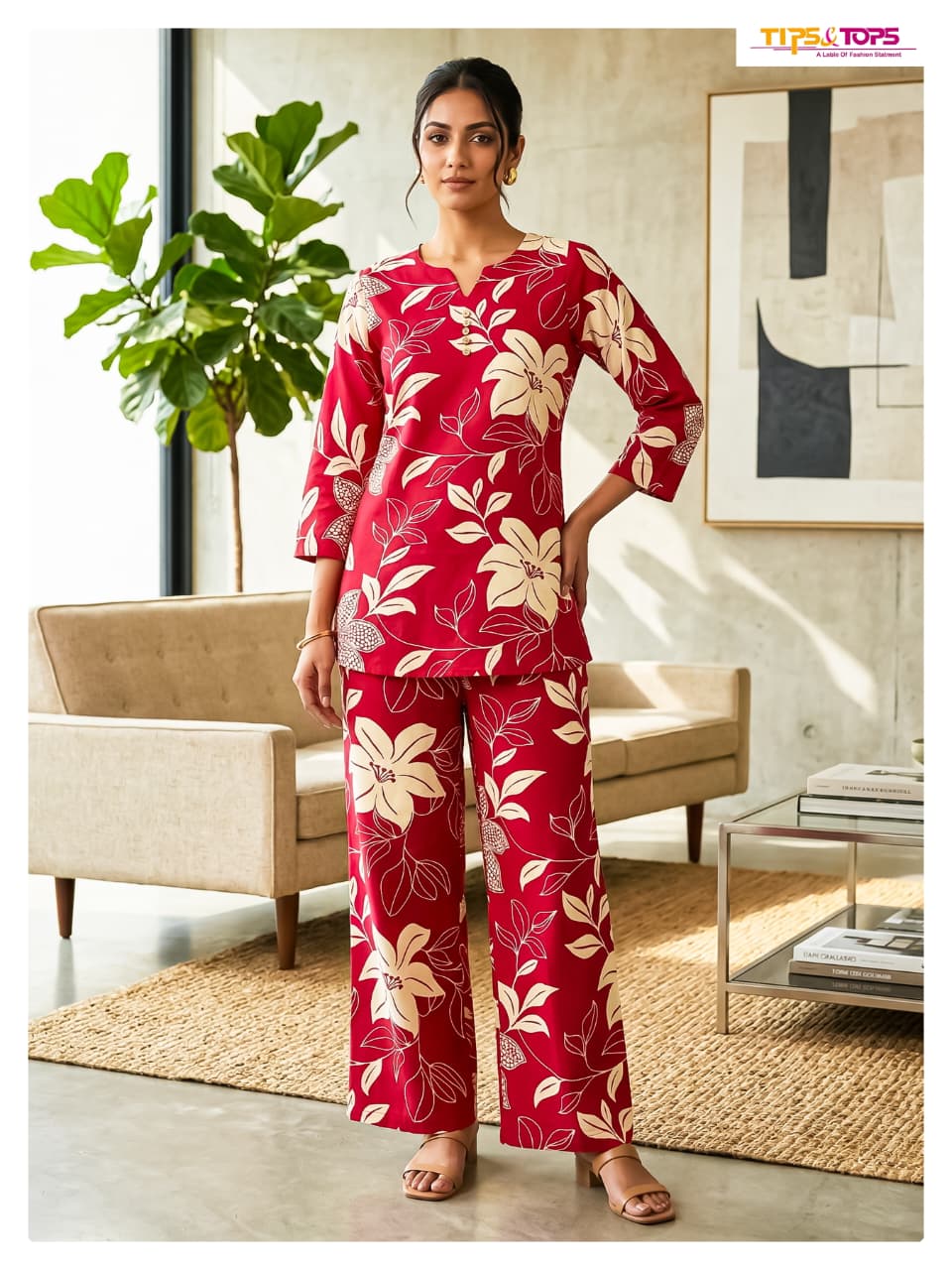 Fashion Beats Vol 16 Tips Tops Reyon Co Ord Set Supplier Ahmedabad
