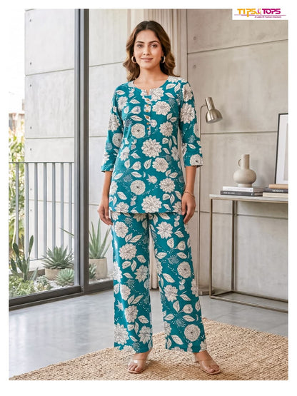 Fashion Beats Vol 16 Tips Tops Reyon Co Ord Set Supplier Ahmedabad