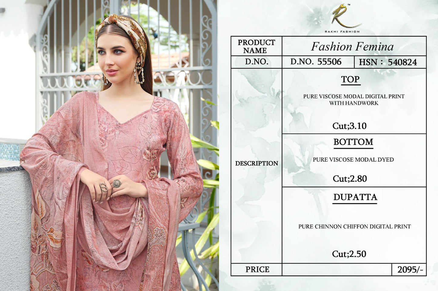 Fashion Femina Rakhi Fashion Pure Viscose Pant Style Suits Wholesaler Gujarat