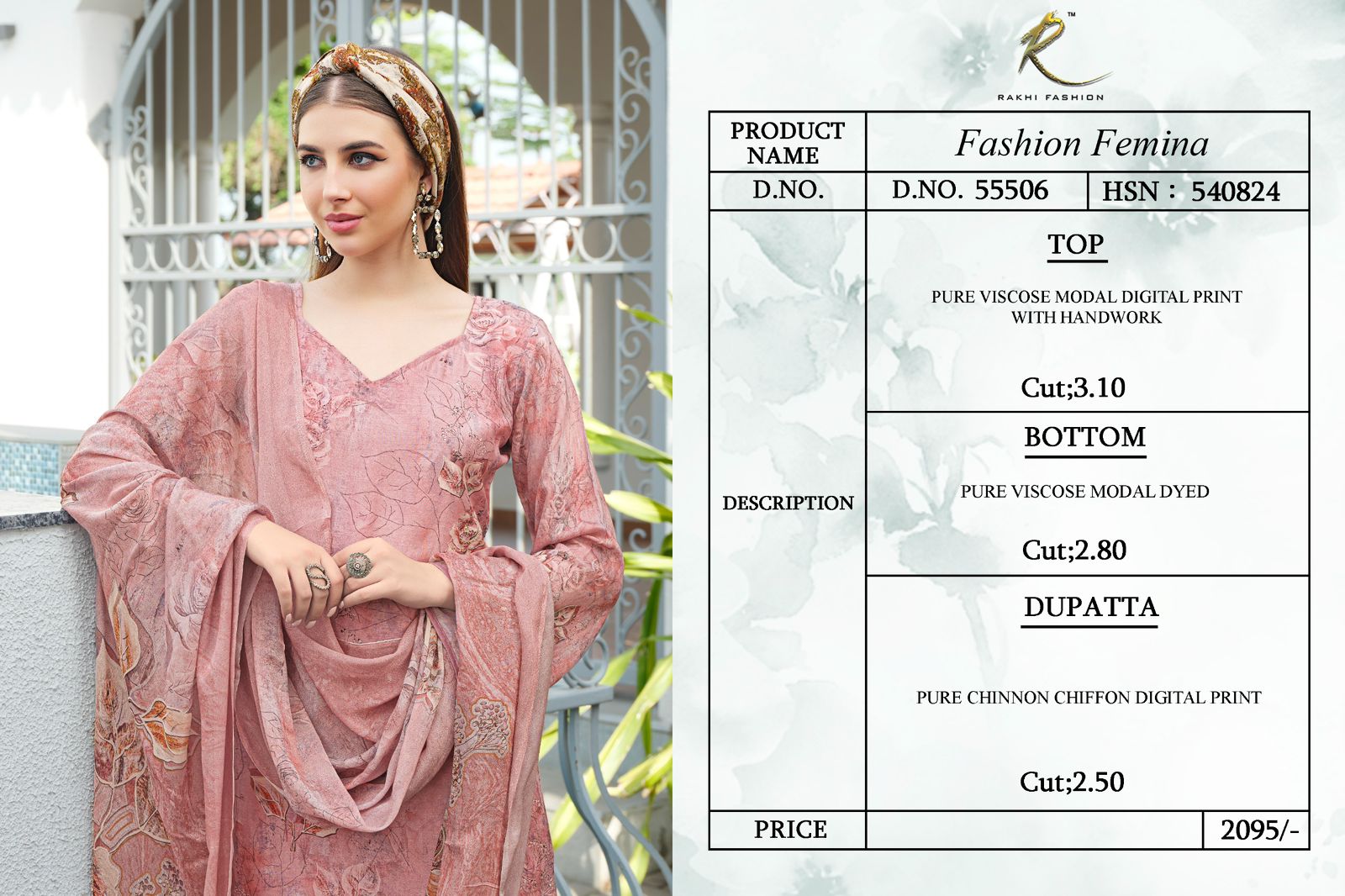 Fashion Femina Rakhi Fashion Pure Viscose Pant Style Suits Wholesaler Gujarat