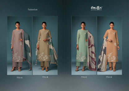 Fashion Icon Omtex Silk Pant Style Suits Supplier
