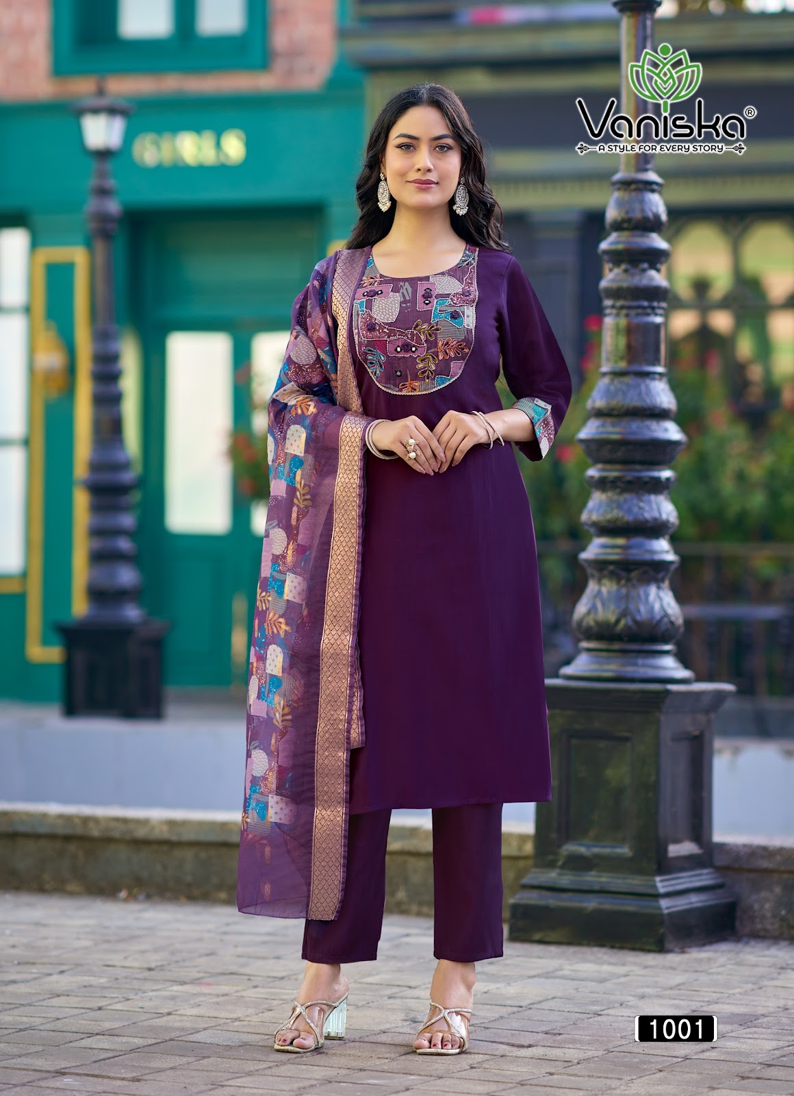Fashion Kasturi Vol 1 Vaniska Vetican Silk Readymade Pant Style Suits Wholesale