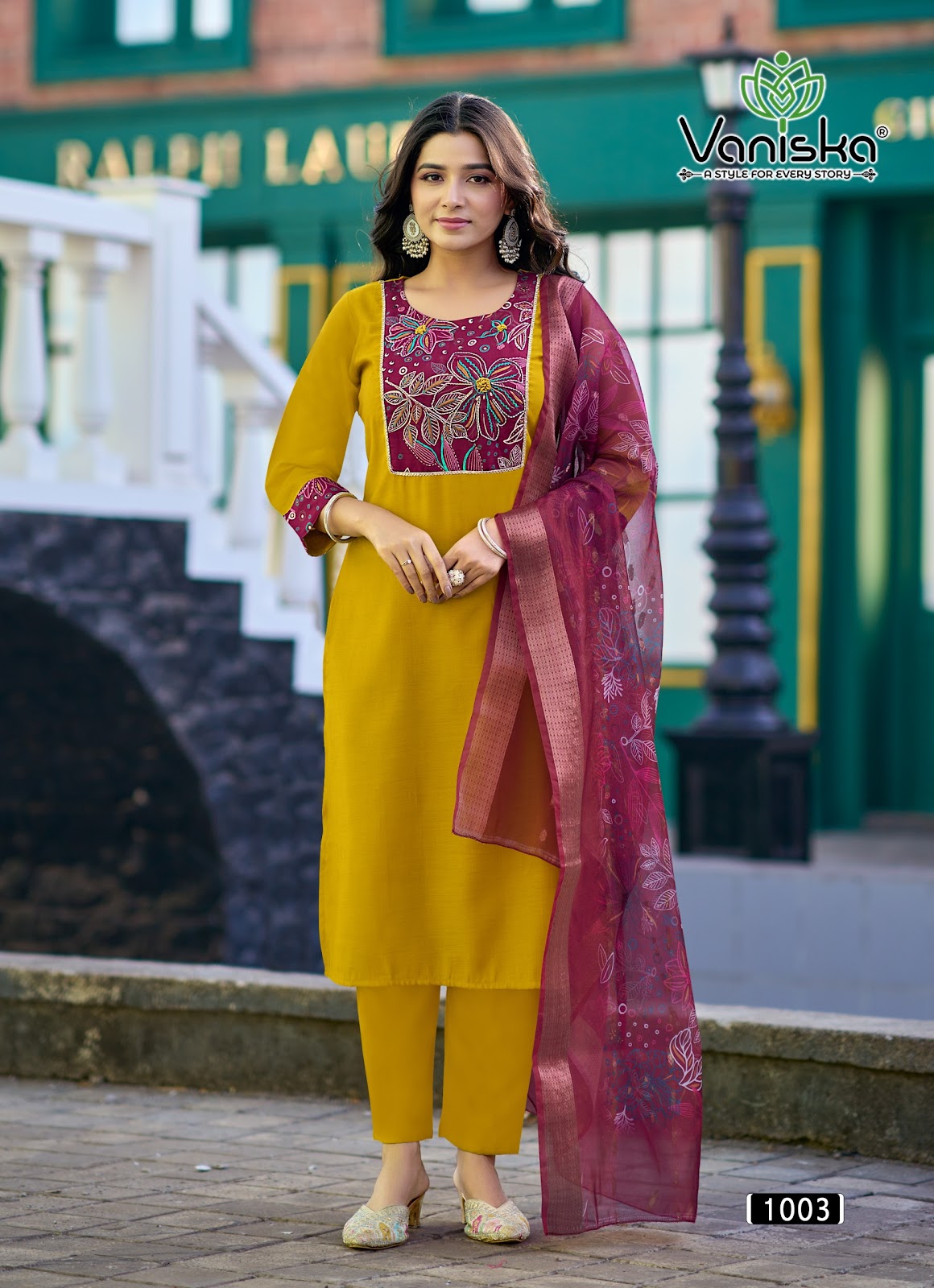 Fashion Kasturi Vol 1 Vaniska Vetican Silk Readymade Pant Style Suits Wholesale