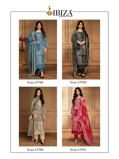 Fashion Mantra Ibiza Cambric Cotton Pant Style Suits Exporter India