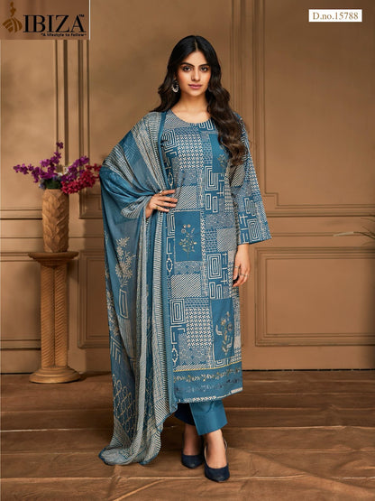 Fashion Mantra Ibiza Cambric Cotton Pant Style Suits Exporter India