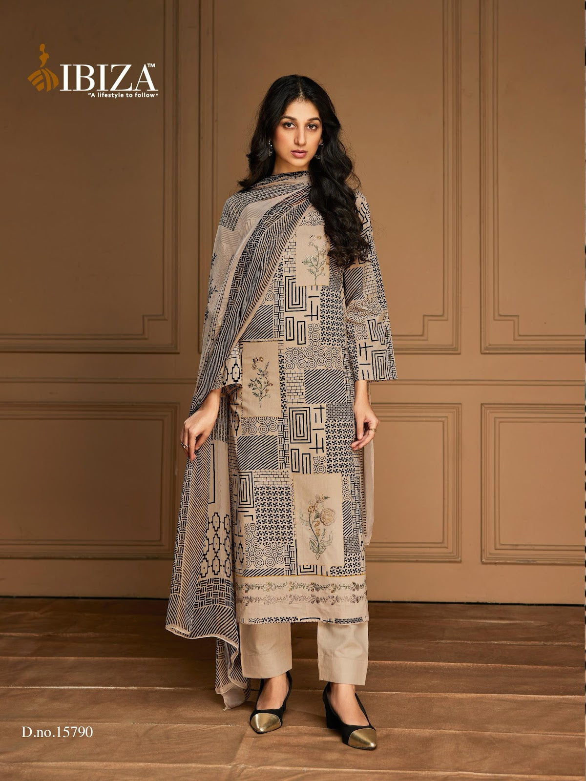 Fashion Mantra Ibiza Cambric Cotton Pant Style Suits Exporter India