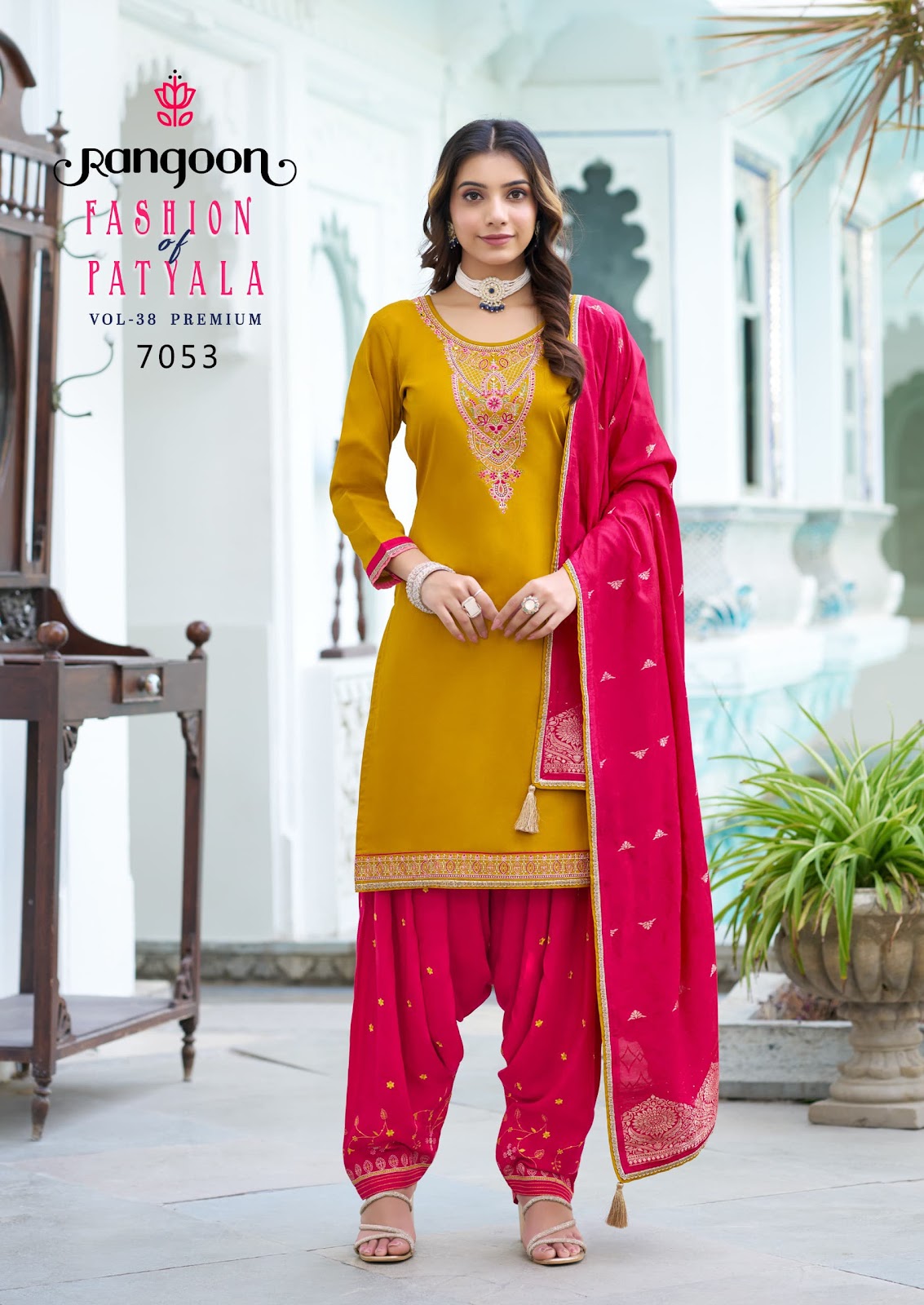 Fashion Of Patiala Vol 38 Premium Rangoon Jam Silk Readymade Patiyala Suits Exporter India
