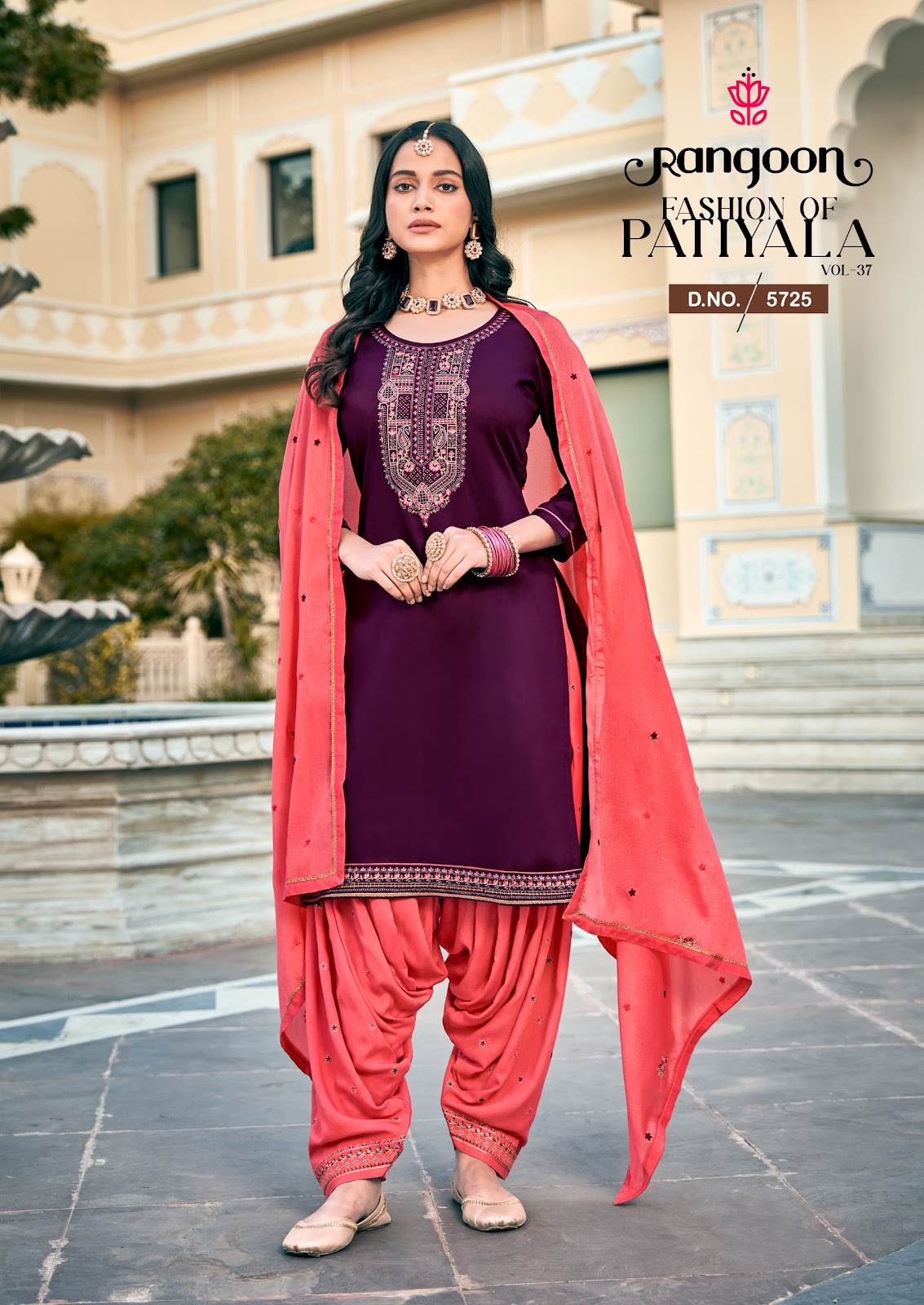 Fashion Of Patiyala Vol 37 Rangoon Jam Silk Readymade Salwar Suits Wholesaler Gujarat
