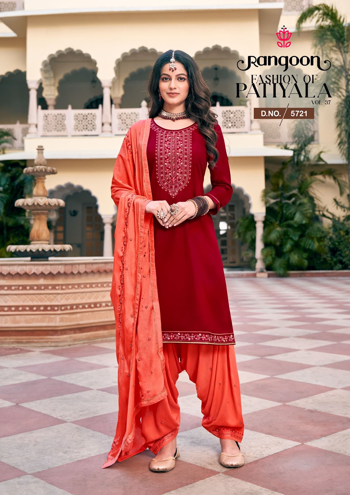 Fashion Of Patiyala Vol 37 Rangoon Jam Silk Readymade Salwar Suits Wholesaler Gujarat