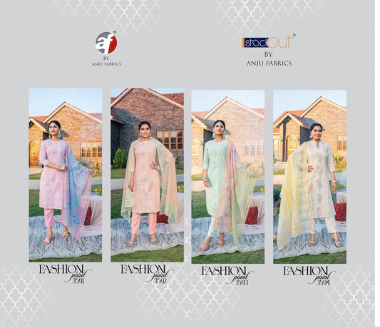 Fashion Point Vol 2 Af Cotton Jacquard Readymade Pant Style Suits