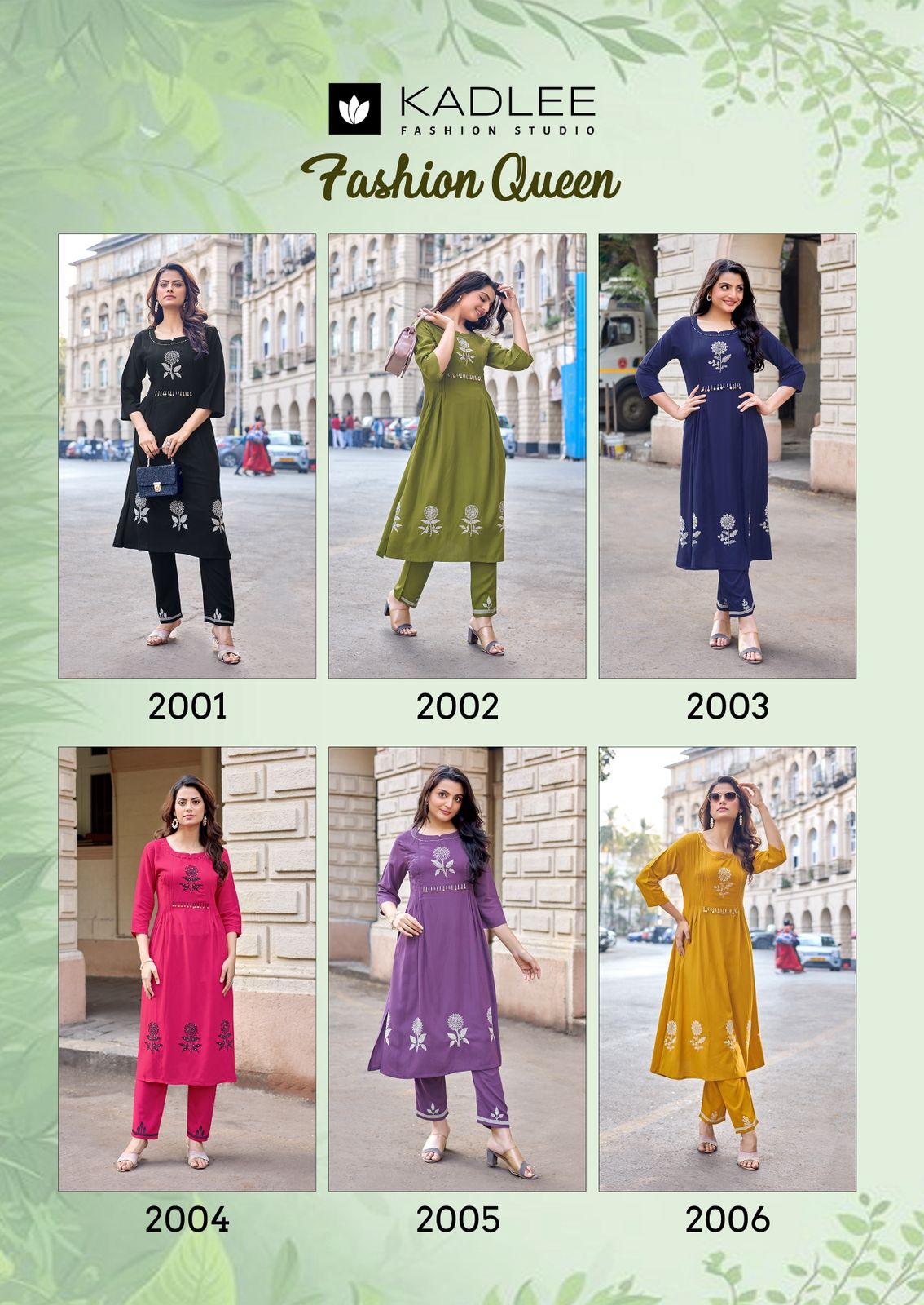 Fashion Queen Kadlee Heavy Rayon Kurti Pant Set Wholesaler Gujarat
