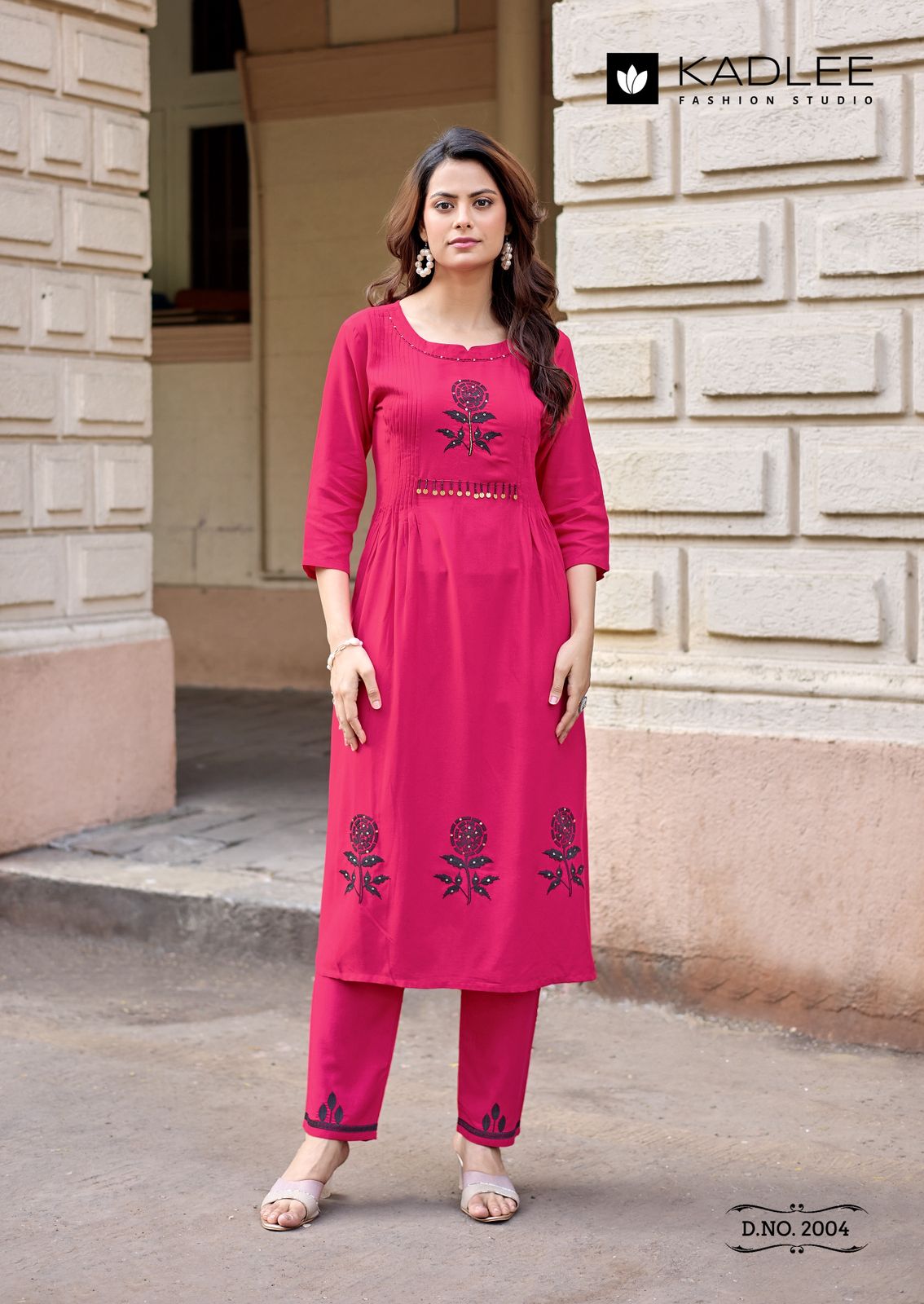 Fashion Queen Kadlee Heavy Rayon Kurti Pant Set Wholesaler Gujarat