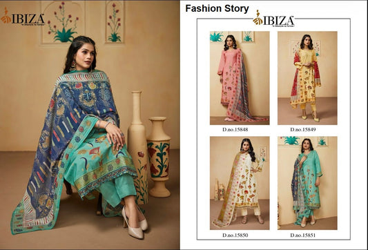Fashion Story Ibiza Silk Pant Style Suits Wholesale Price