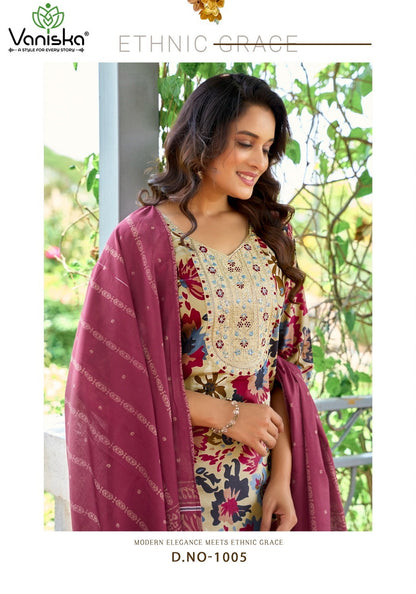 Fashion Story Vol 1 Vaniska Viscose Readymade Pant Style Suits Manufacturer India