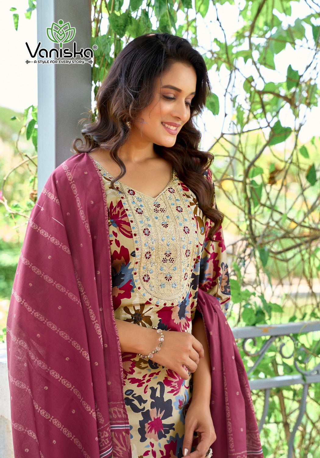 Fashion Story Vol 1 Vaniska Viscose Readymade Pant Style Suits Manufacturer India