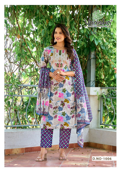 Fashion Story Vol 1 Vaniska Viscose Readymade Pant Style Suits Manufacturer India
