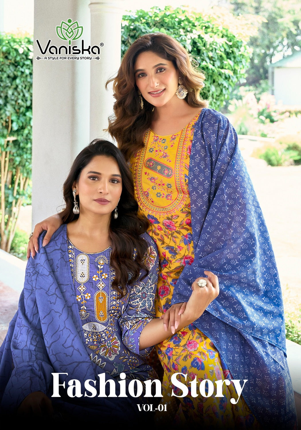 Fashion Story Vol 1 Vaniska Viscose Readymade Pant Style Suits Manufacturer India