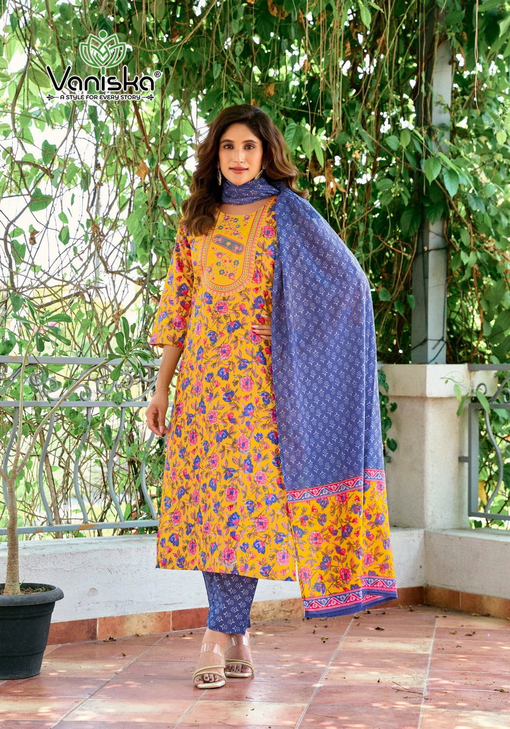Fashion Story Vol 1 Vaniska Viscose Readymade Pant Style Suits Manufacturer India